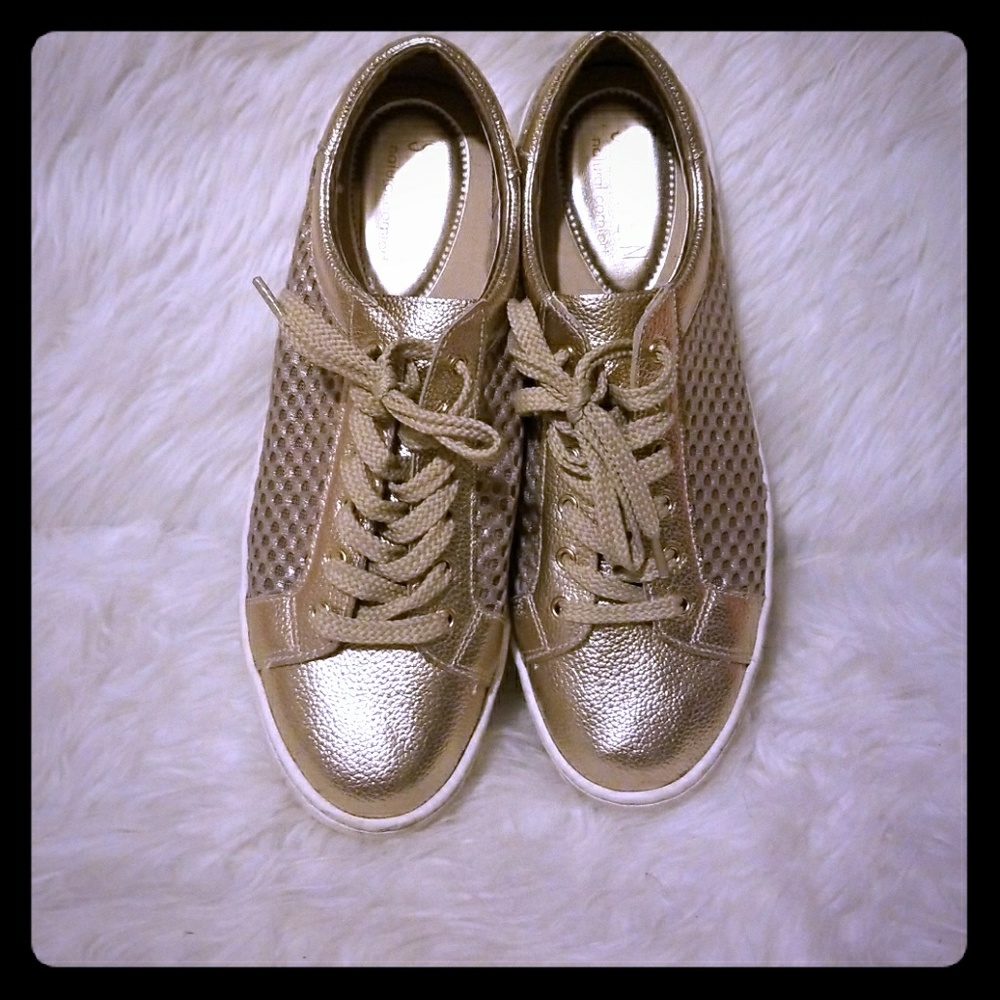 Steve Madden Gold Sneakers
